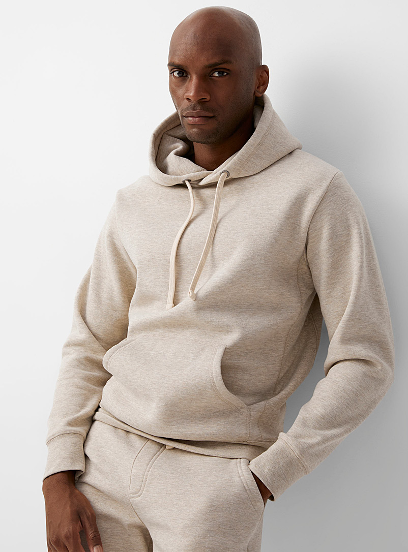 Le 31 Sand Eco-friendly minimalist hoodie for men