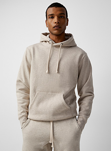 Structured jersey hoodie