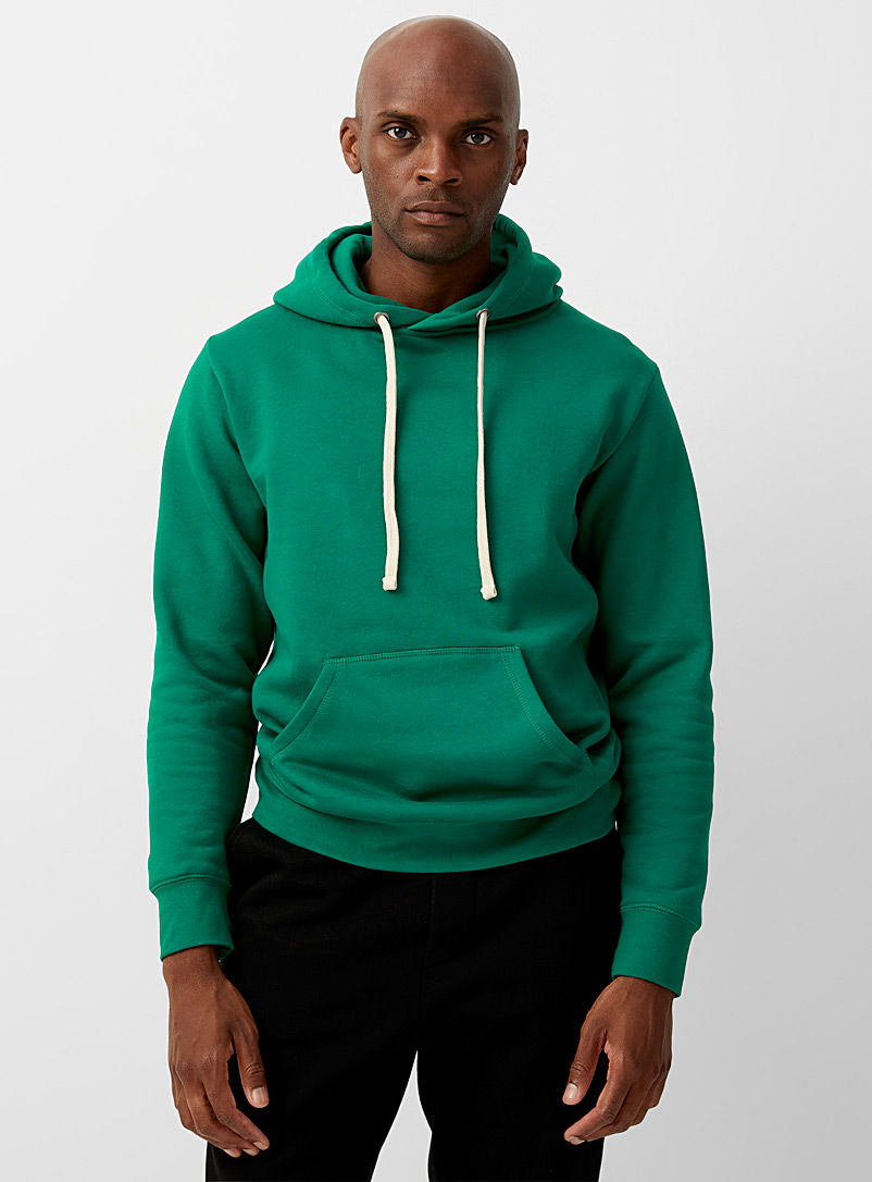 Le 31 Kelly Green Eco-friendly minimalist hoodie for men