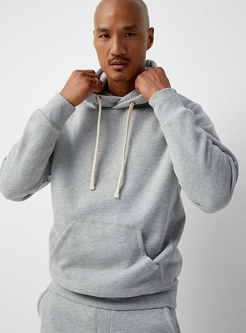 Le 31 Grey Eco-friendly minimalist hoodie for men