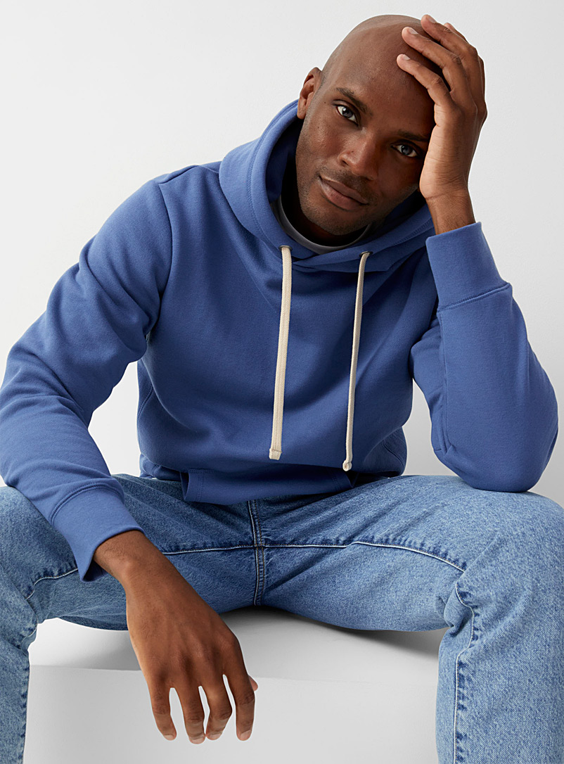 Le 31 Sapphire Blue Eco-friendly minimalist hoodie for men