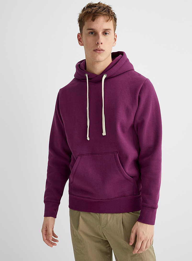 Le 31 Red Eco-friendly minimalist hoodie for men