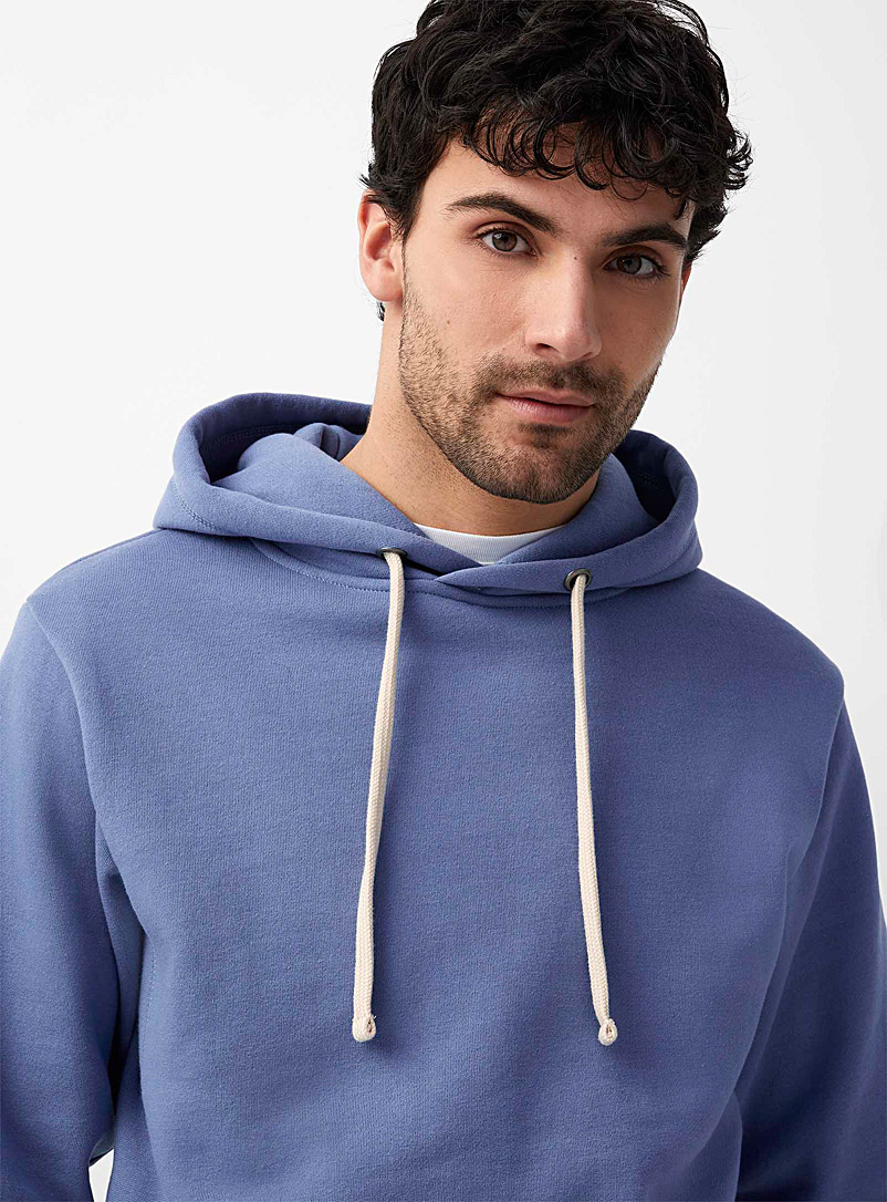 Le 31 Blue Minimalist hoodie for men
