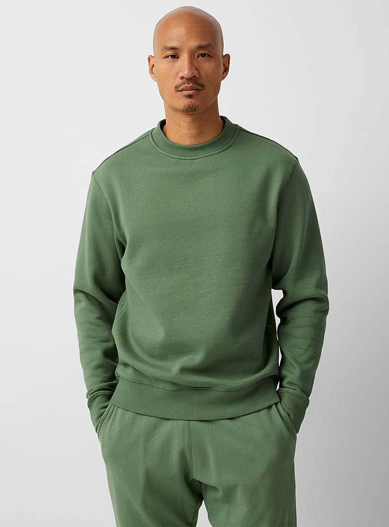 Le 31 Kelly Green Eco-friendly minimalist sweatshirt for men