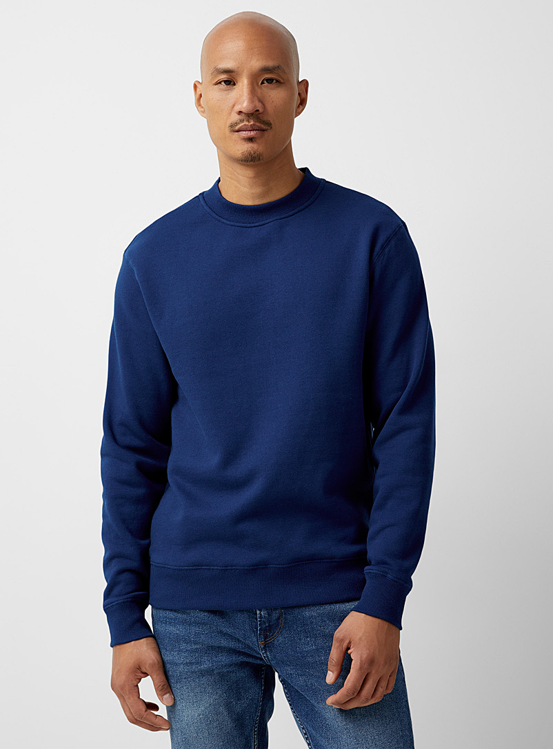 Le 31 Marine Blue Eco-friendly minimalist sweatshirt for men
