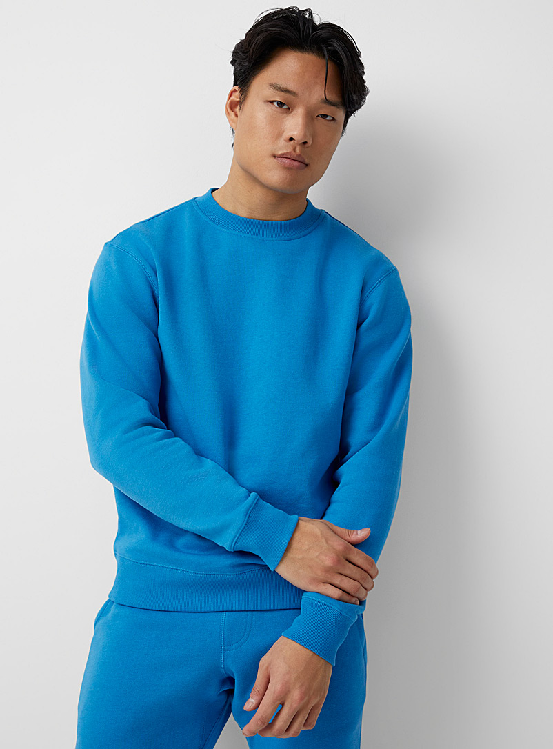 Le 31 Teal Eco-friendly minimalist sweatshirt for men
