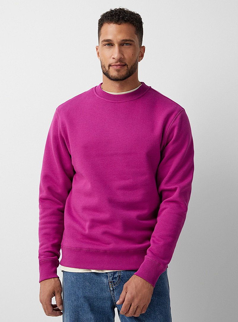 Le 31 Medium Pink Minimalist sweatshirt for men