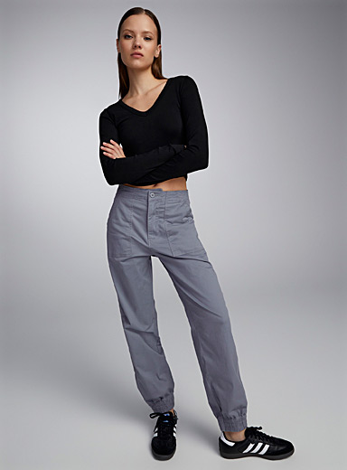Assorted Brands Women Gray Casual Pants L - Catania Gomme S.r.l.