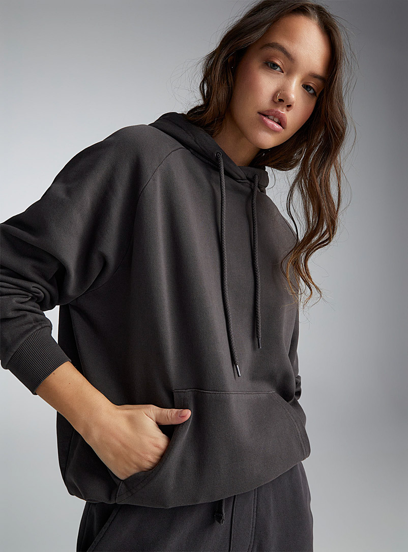 Twik Oxford Loose raglan hoodie for women
