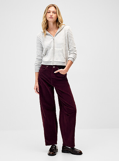 Le pantalon ballon velours c&ocirc;tel&eacute;