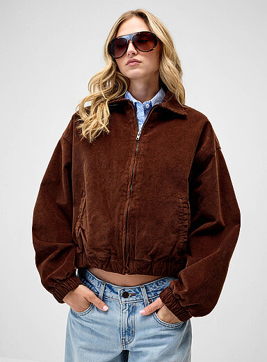 Twik Chocolate/Espresso Corduroy jacket for women