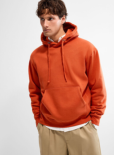 Le 31: Le kangourou envers molletonn&eacute; Orange pour homme