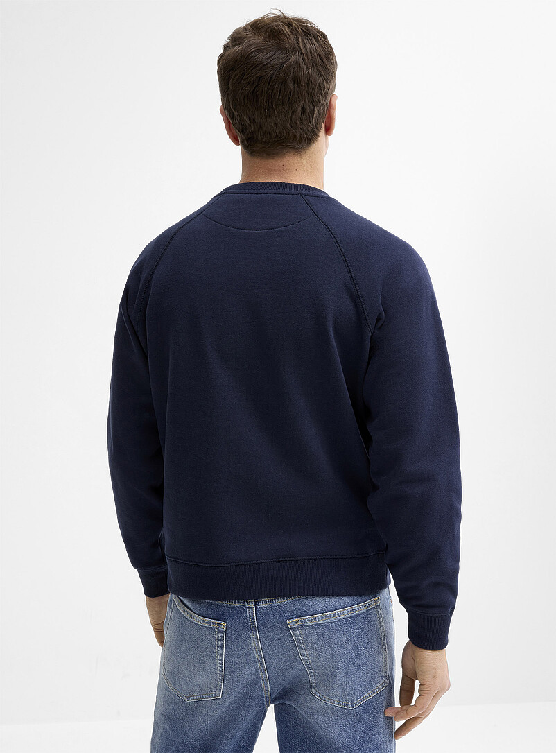 Le 31: Le sweat raglan envers molletonn&eacute; Gris pour homme