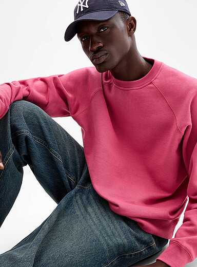 Le sweat raglan envers molletonn&eacute;