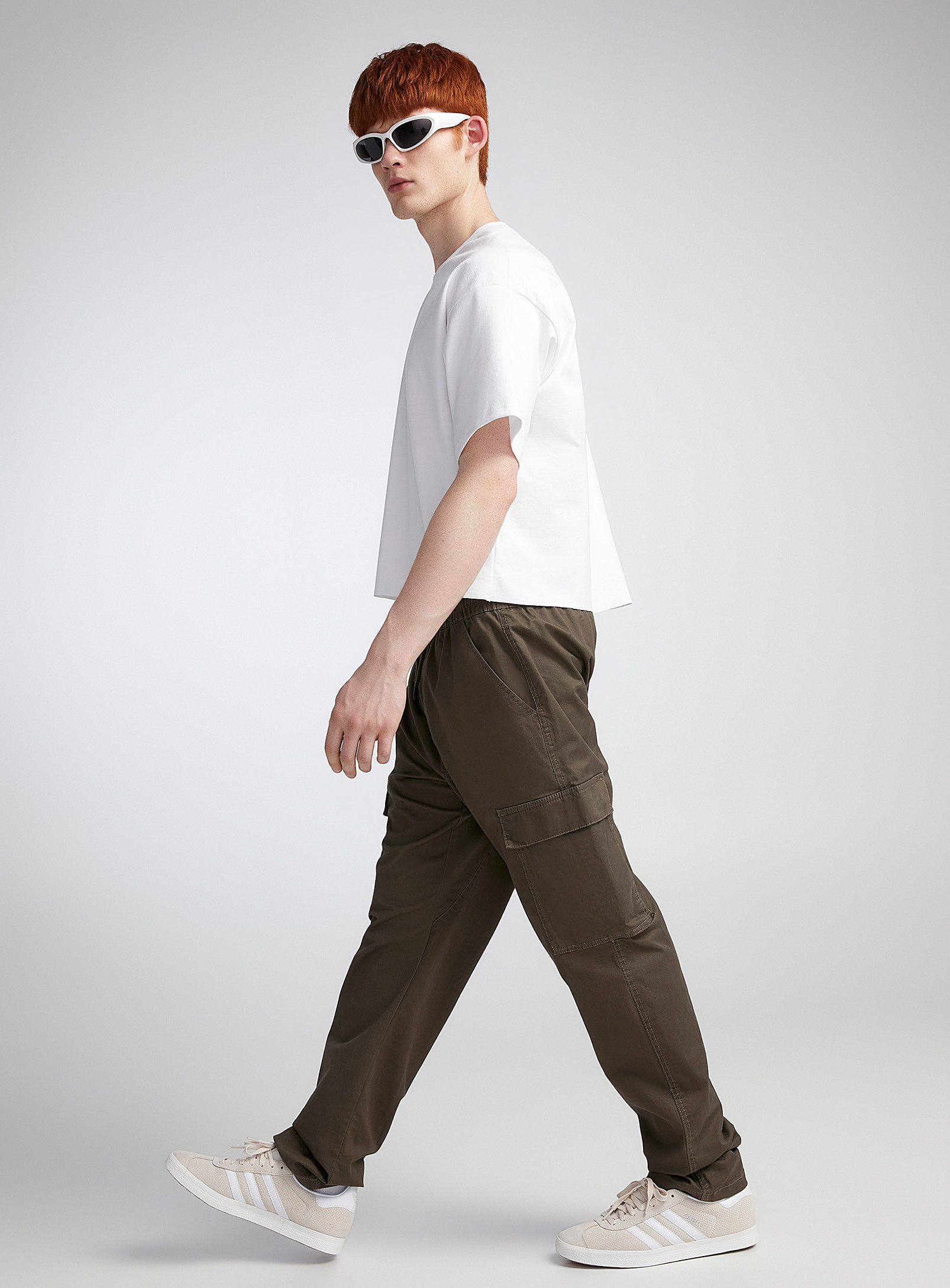 Djab Elastic-waist Cargo Pant Tapered Fit In Green