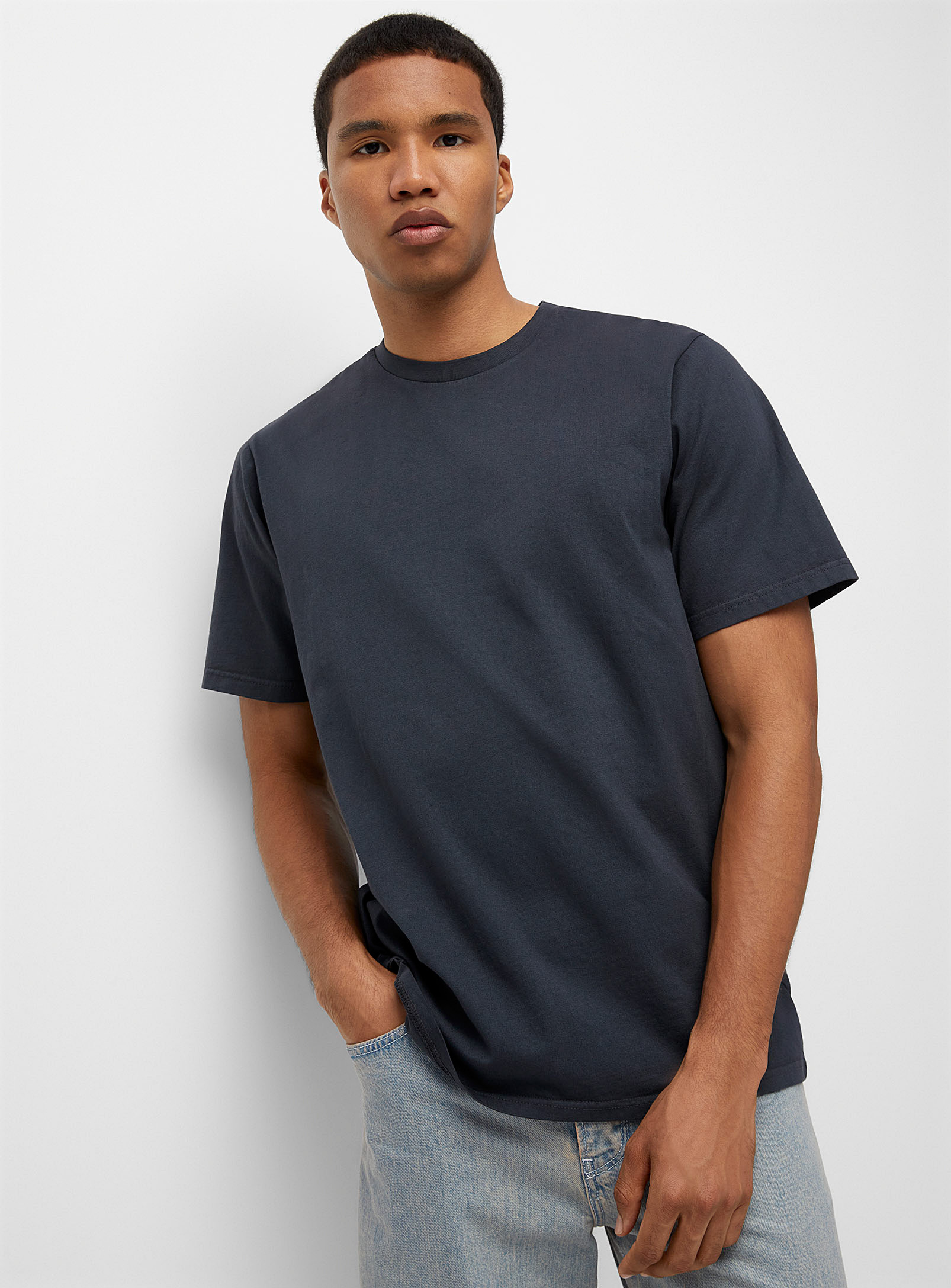 Rumors Muted Colour Jersey T-shirt In Black