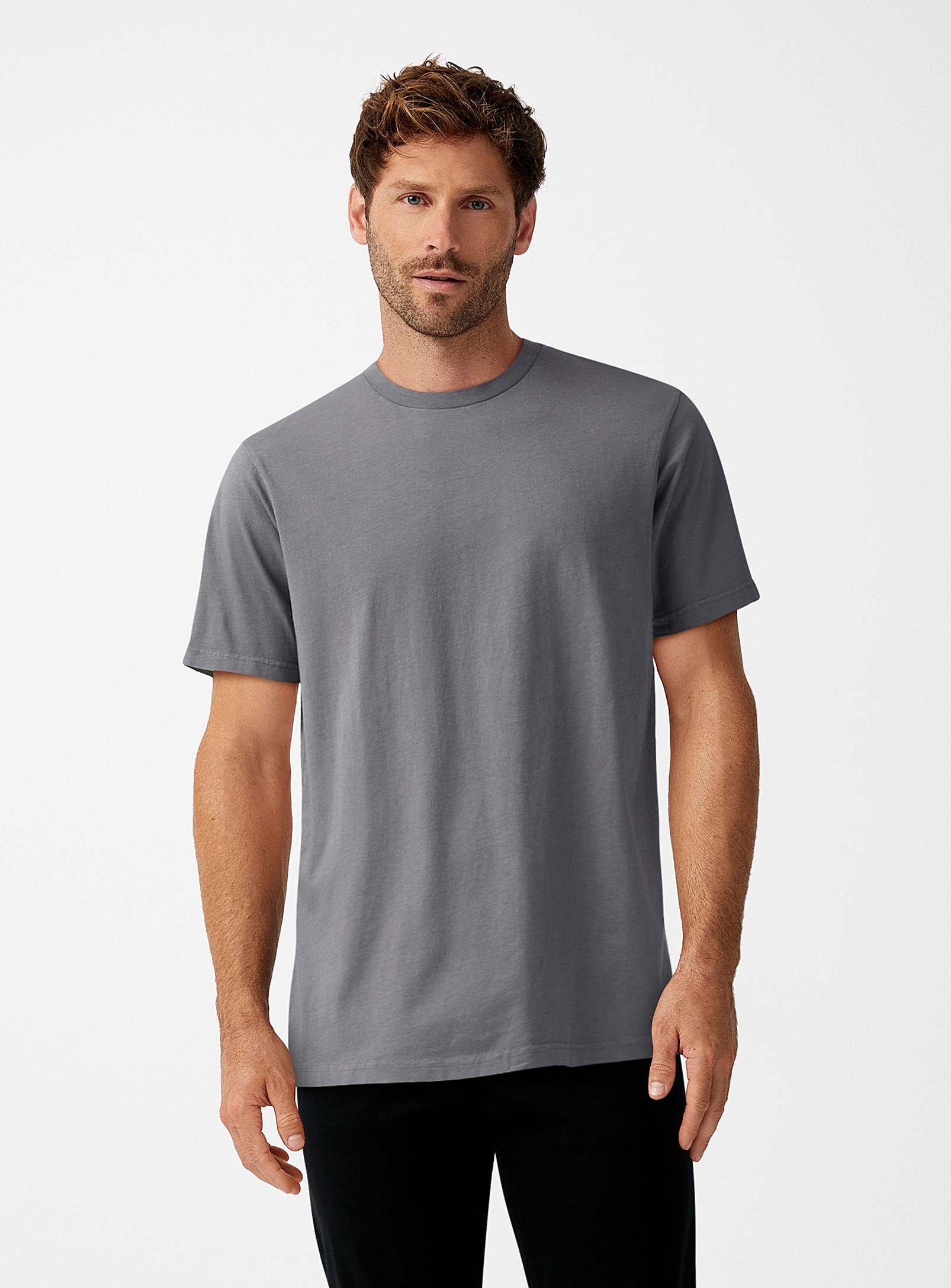 Rumors Muted Colour Jersey T-shirt In Gray