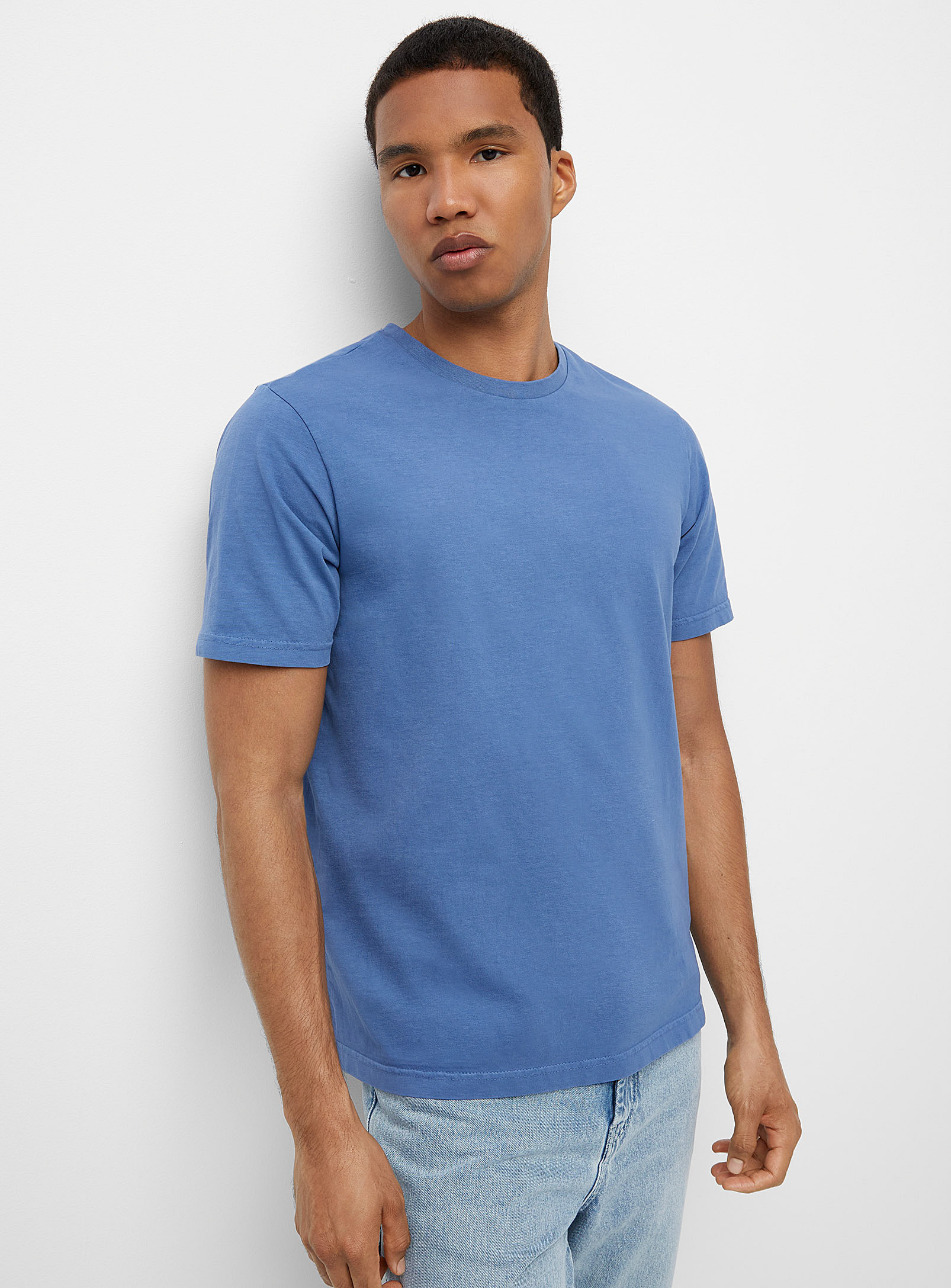 Rumors Muted Colour Jersey T-shirt In Slate Blue
