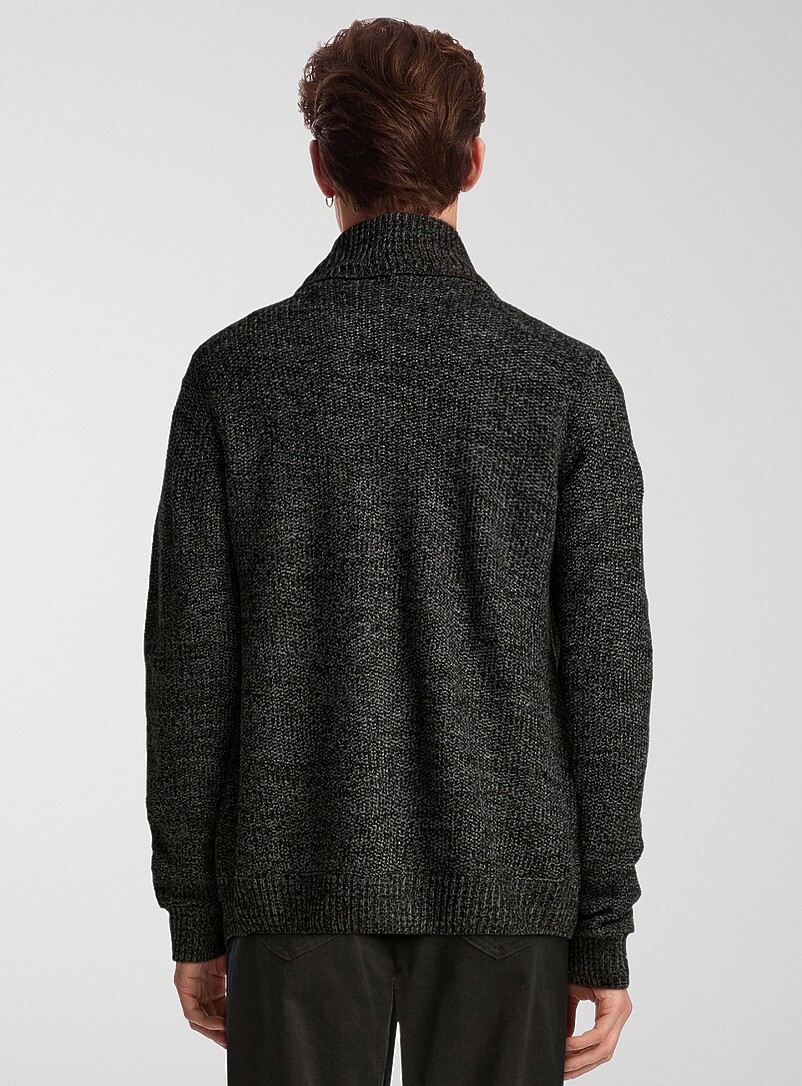 Heathered knit open cardigan product image 2