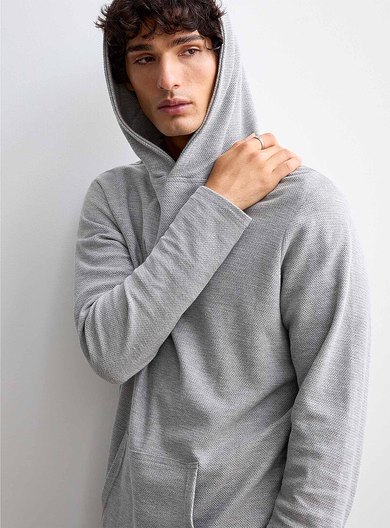 Textured knit hoodie product image 2