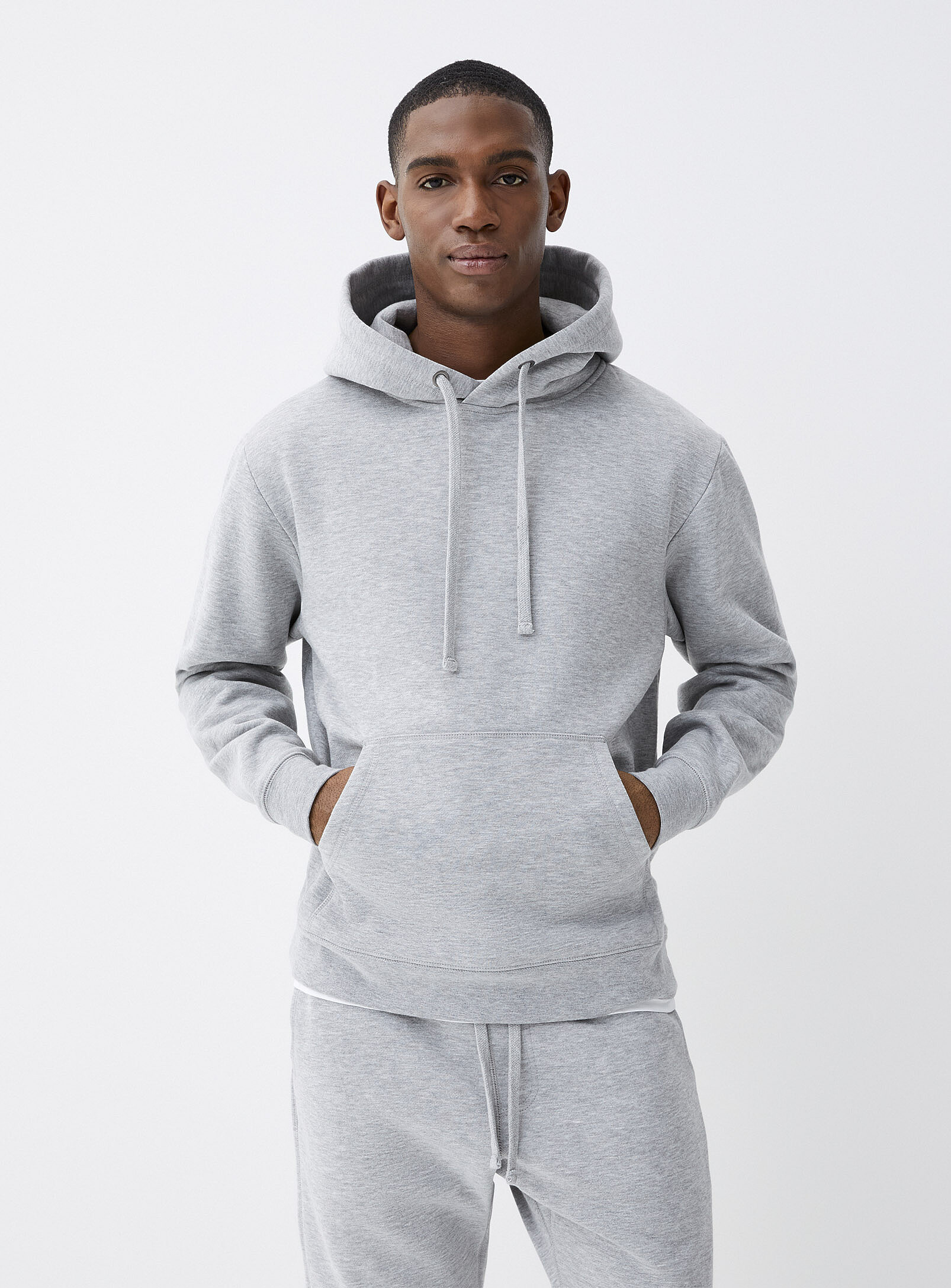 Le 31 - Fleece hoodie (Men, Black, SMALL)