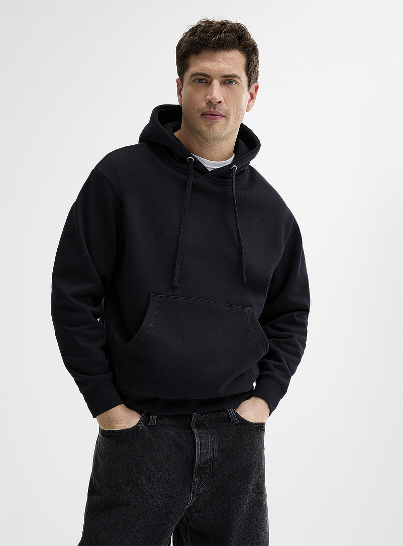 Brushed-Underside Hoodie