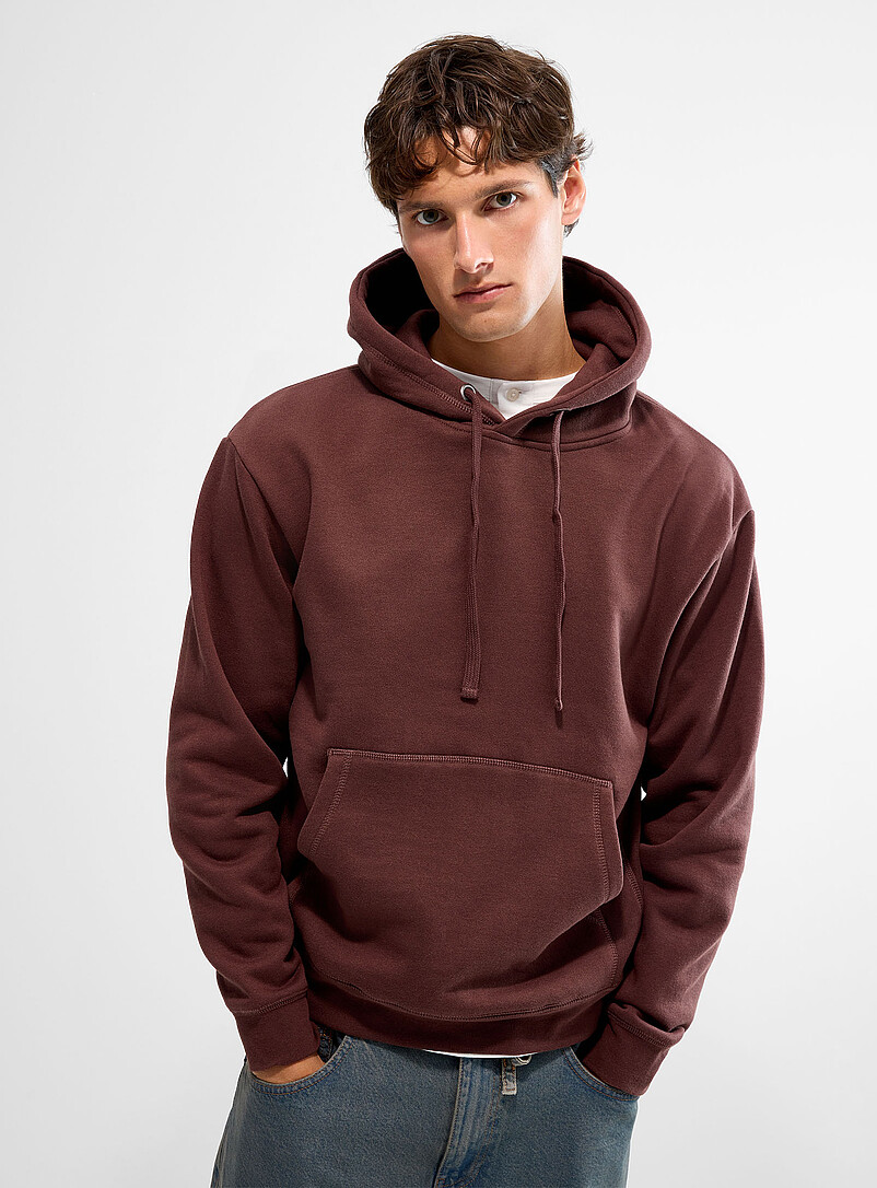 Brushed-Underside Hoodie