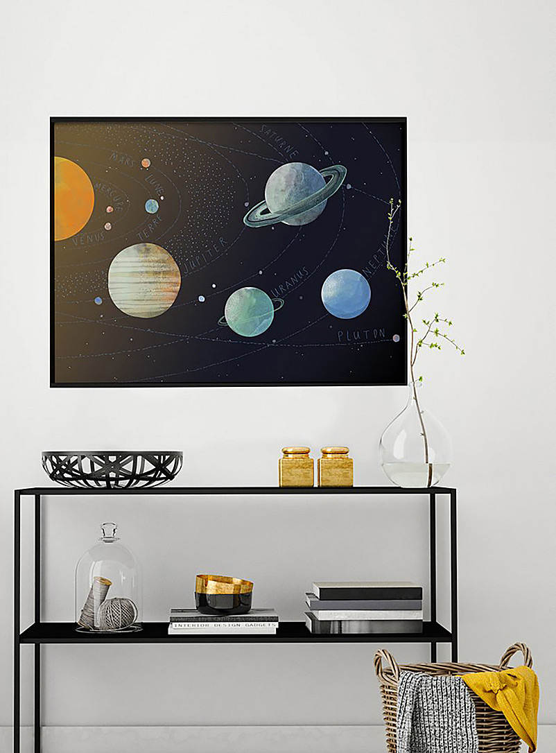 Baltic Club Black Solar system art print 2 sizes available