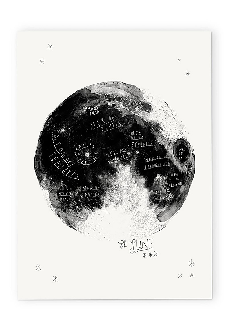 Baltic Club White La lune art print 2 sizes available