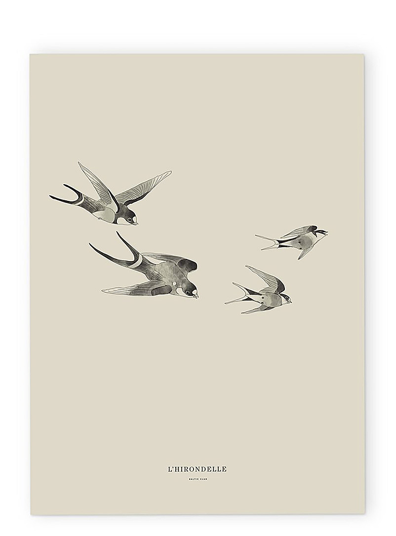 Baltic Club White Swallow art print 12 x 18 in