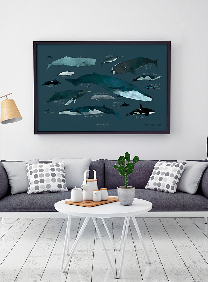 Baltic Club Marine Blue Whale art print 2 sizes available
