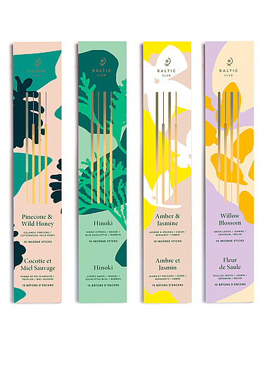 L'ensemble de b&acirc;tons d'encens R&ecirc;verie 4 fragrances