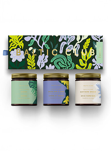 Foresta scented candle box set Set of 3