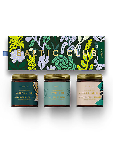 Jasper scented candle box set Set of 3