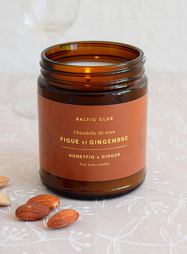 Fig & Ginger soy candle set Set of 2