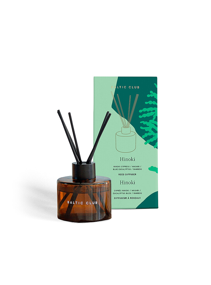 Baltic Club: Le diffuseur &agrave; roseaux Hinoki Vert