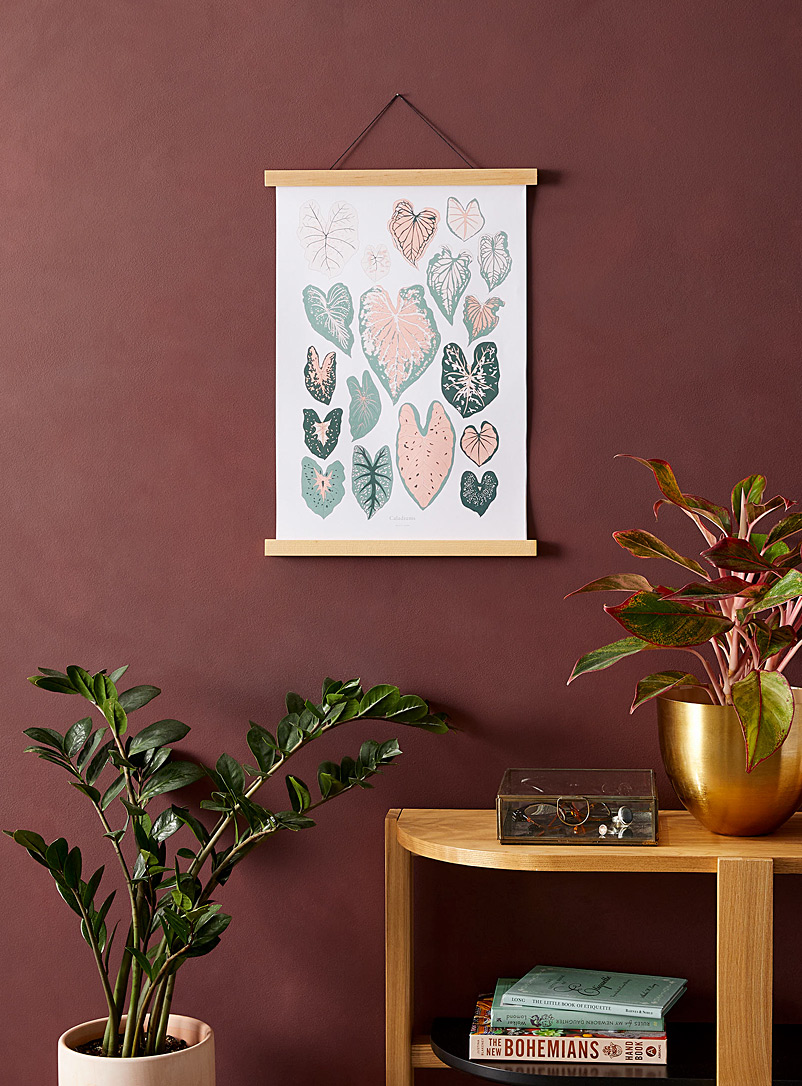 Baltic Club Pink Caladiums art print 2 sizes available