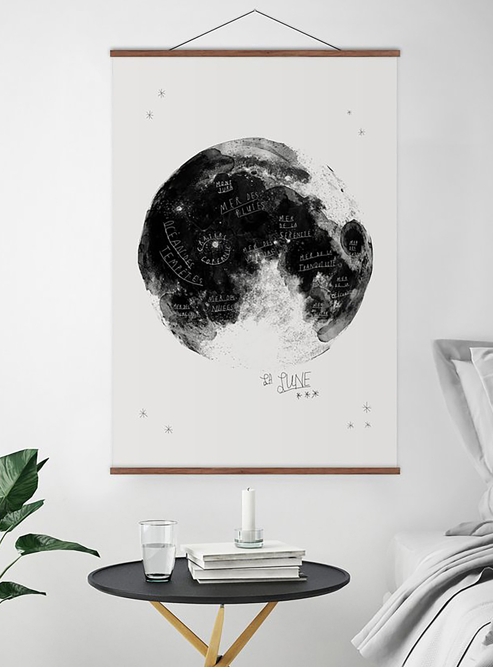 Baltic Club La Lune Art Print See Available Sizes In White