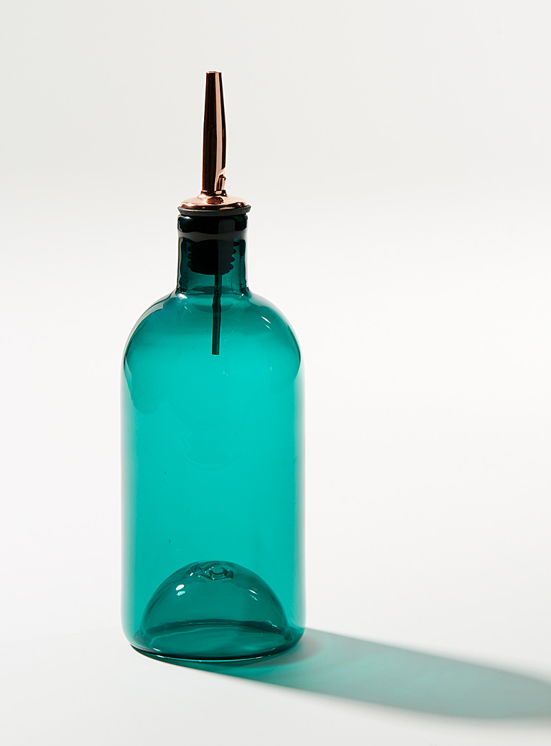 A + J Métissage: Le huilier en verre soufflé Sarcelle-turquoise-aqua