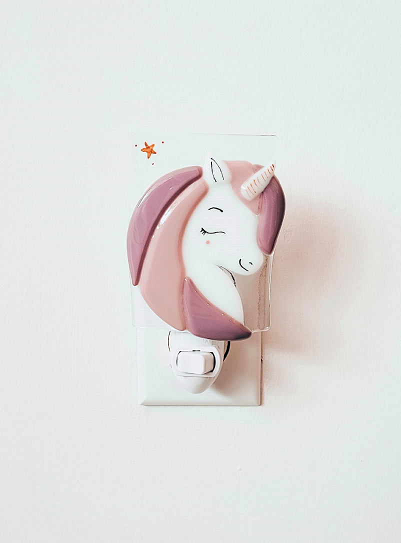 Veille sur toi: La veilleuse Simone la licorne Mauve