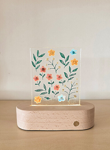 La lampe de table Fleurs des champs
