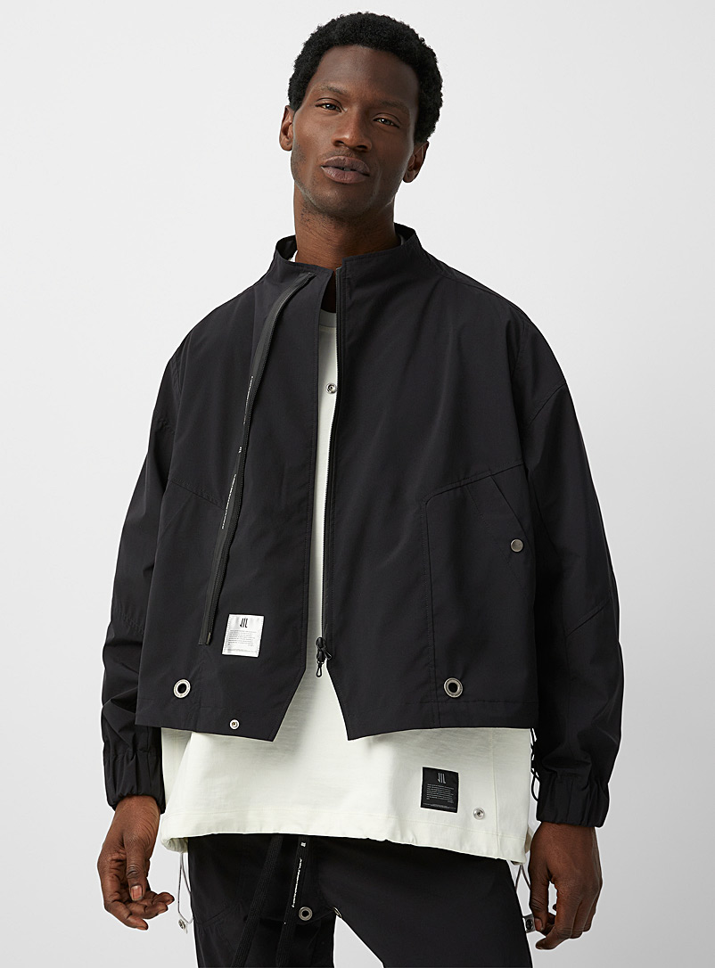 Sealed zipper cropped jacket | Niløs | | Simons