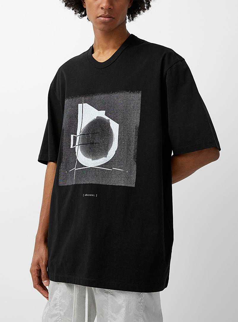 Julius Black Obscure print T-shirt for men