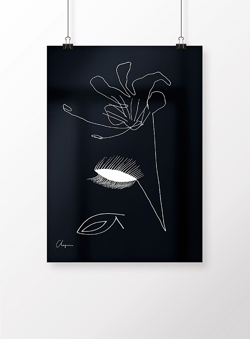 Anne-Marie Chagnon: L'affiche Précisément 12 x 16 po Noir