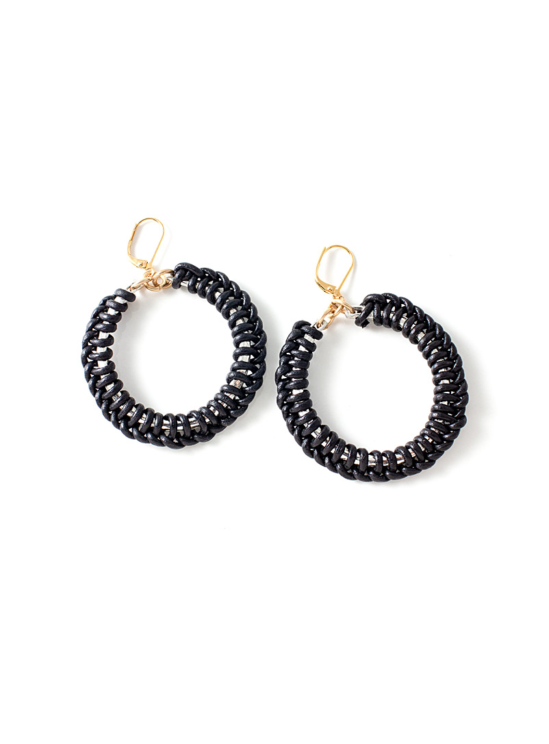 Anne-Marie Chagnon Black Stockholm earrings