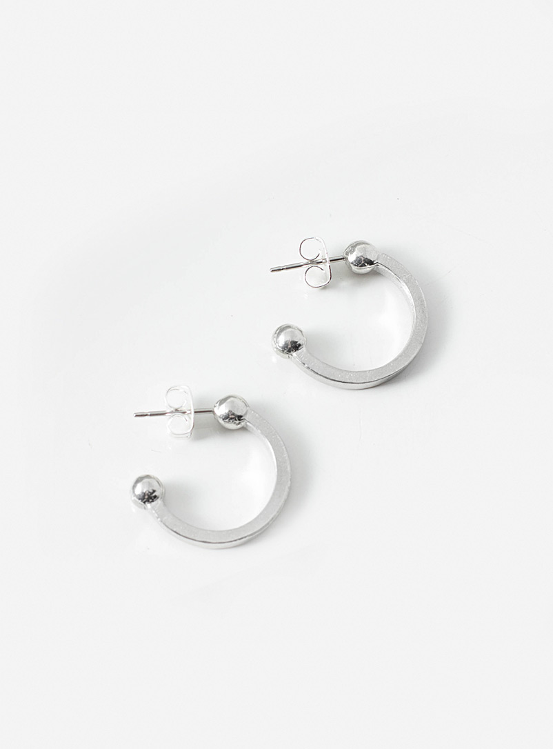 Anne-Marie Chagnon Silver Carlo earrings