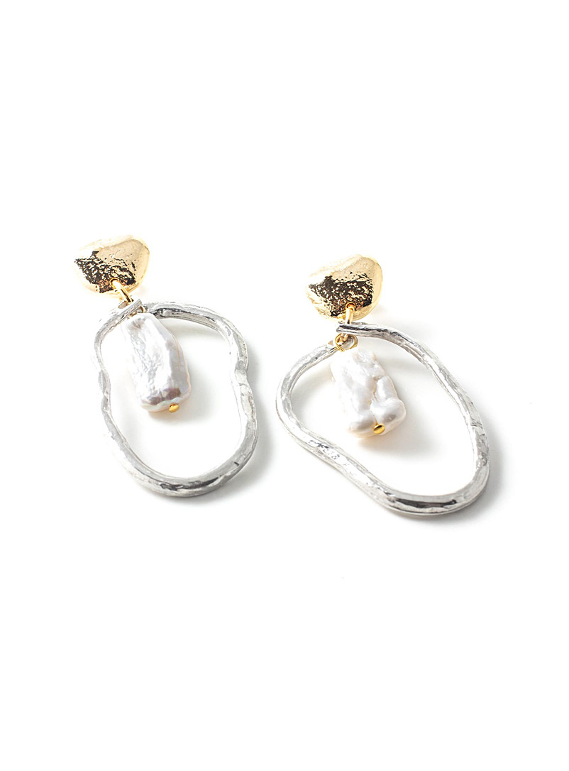 Anne-Marie Chagnon Silver Versailles earrings