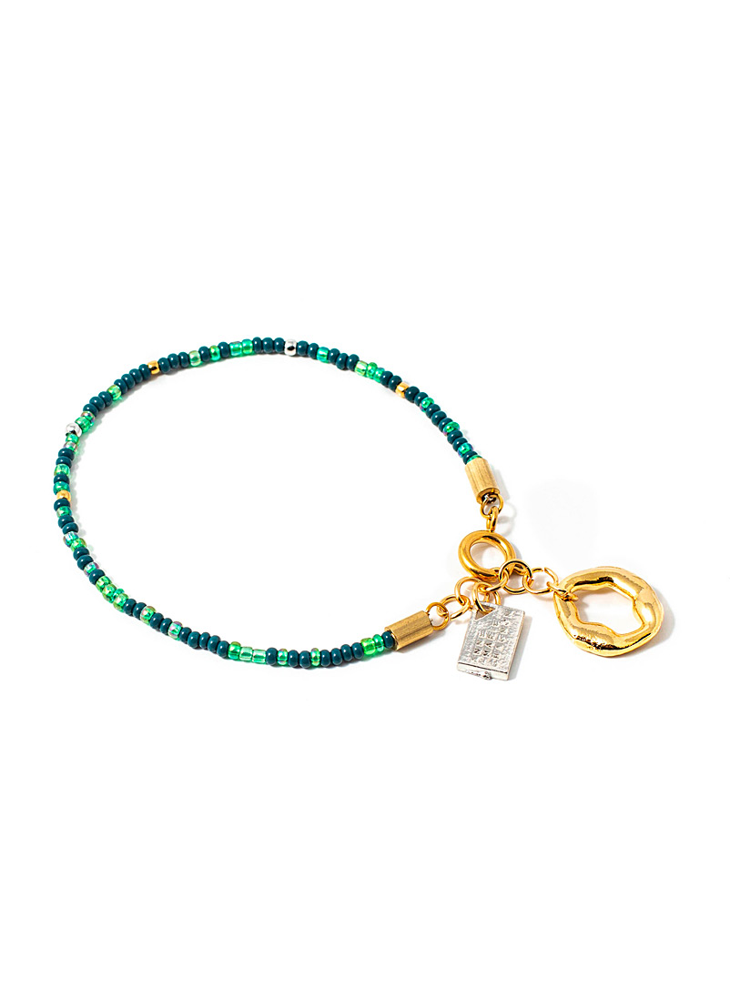 Anne-Marie Chagnon: Le bracelet Abra Vert assorti