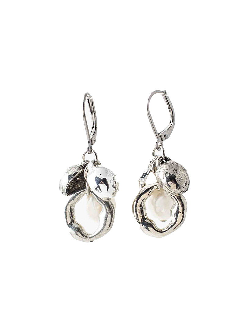 Anne-Marie Chagnon Silver Philomène charm earrings