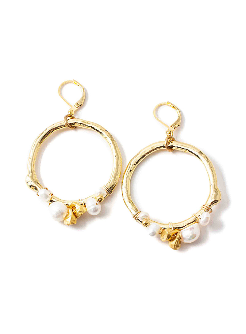 Anne-Marie Chagnon Assorted Vincent irregular pearls earrings